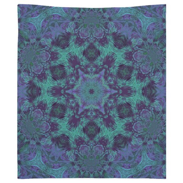 Light Green & Purple Tapestry