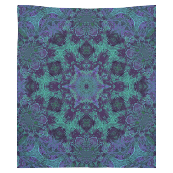 Light Green & Purple Tapestry