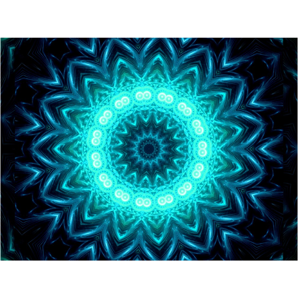 Glowing Circles Canvas Posters