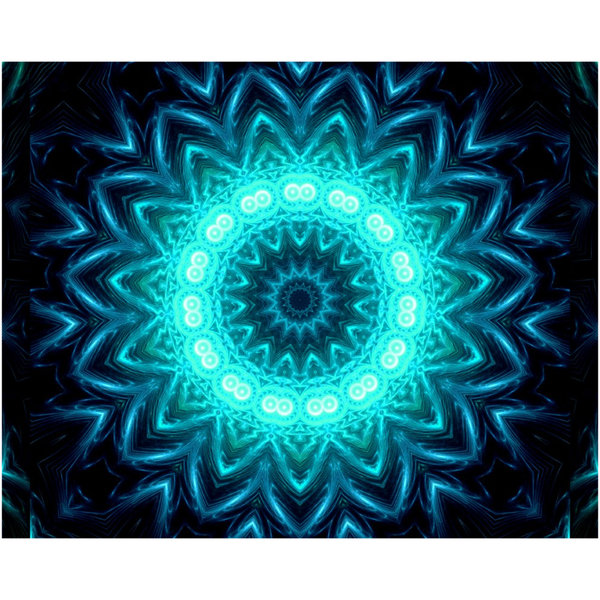 Glowing Circles Canvas Posters