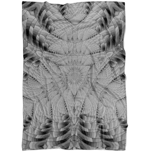 Grey Scale Pattern Fleece