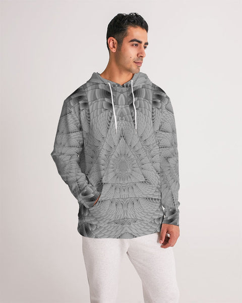 Grey Scale Triangle Men's Hoodie