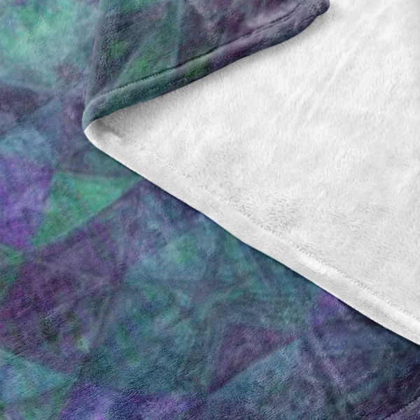 Geo-Shape Purple Fleece