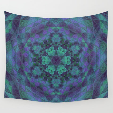 Geo-Shape Purple Tapestry