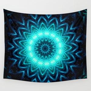 Glowing Circles Tapestry