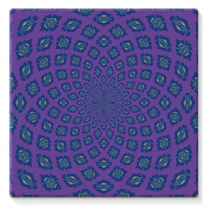 Purple Flower Canvas Wrap